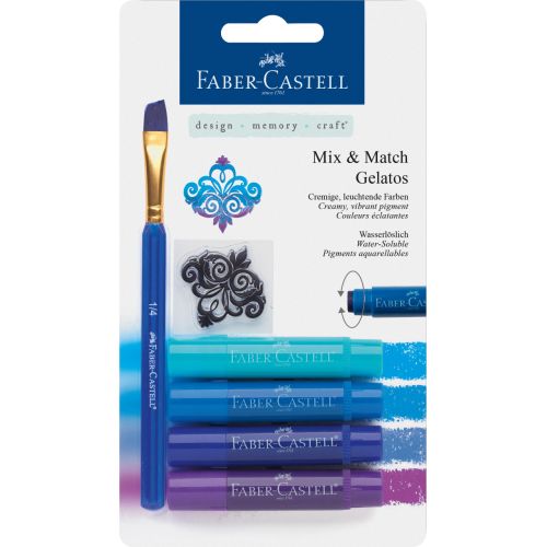 Watersoluble Crayon Gelatos Blue 6ct Set